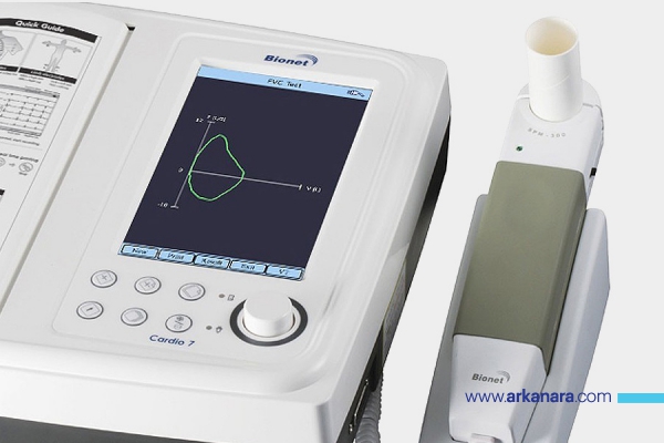 الکتروکاردیوگراف و اسپیرومتری Bionet مدل 7S
